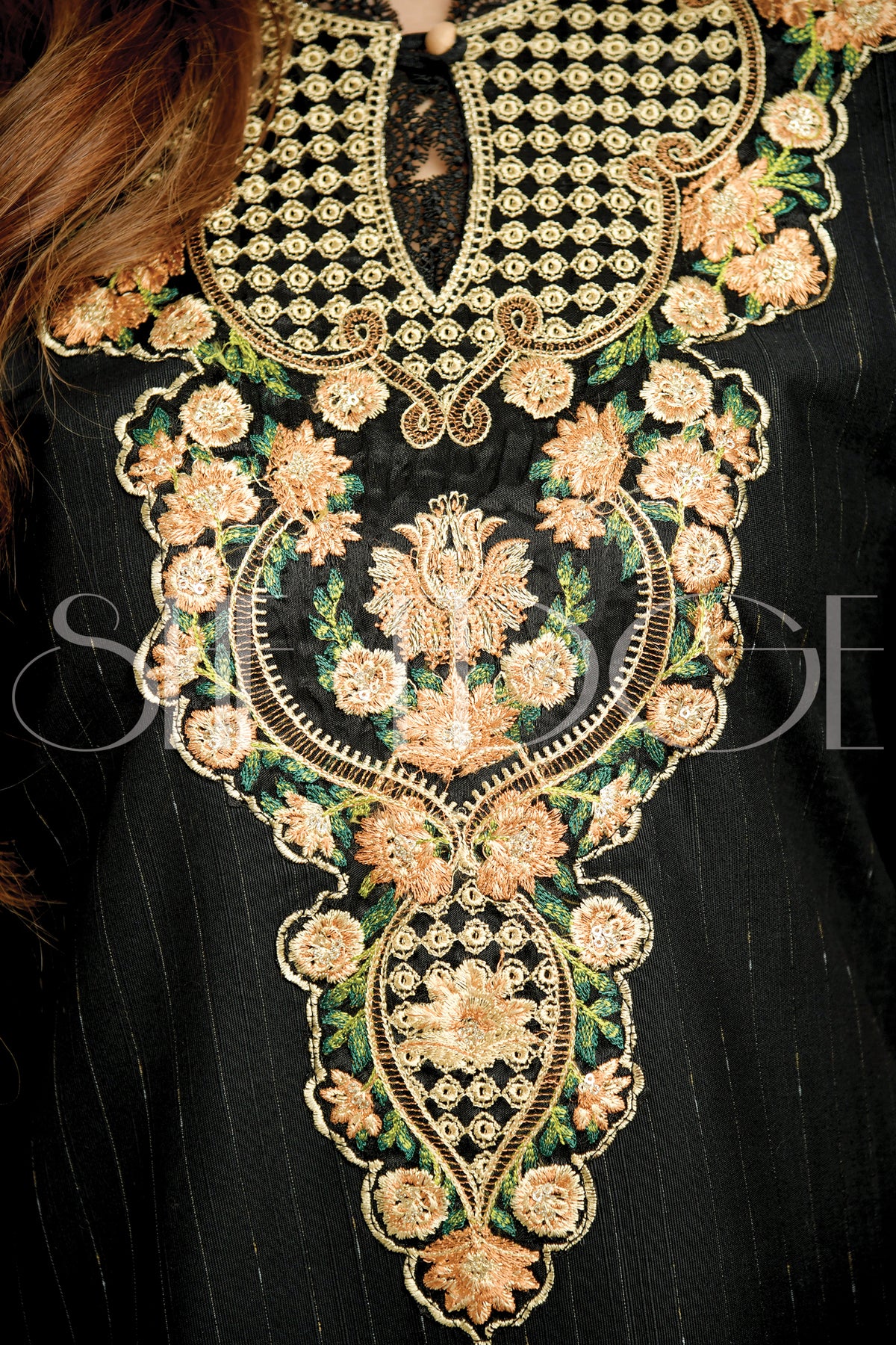 Two Piece Stitched Embroidered Suit -  Winters 2023