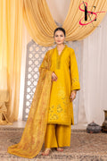 Three Piece Stitched Embroidered Suit - Summers 2025