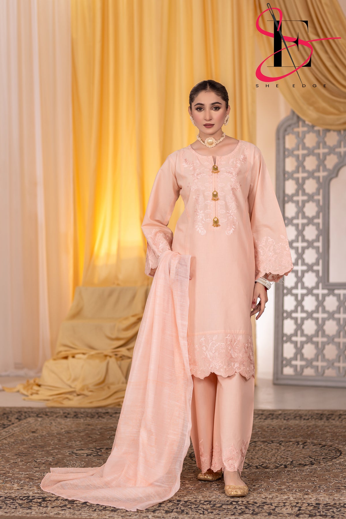 Three Piece Stitched Embroidered Suit - Summers 2025