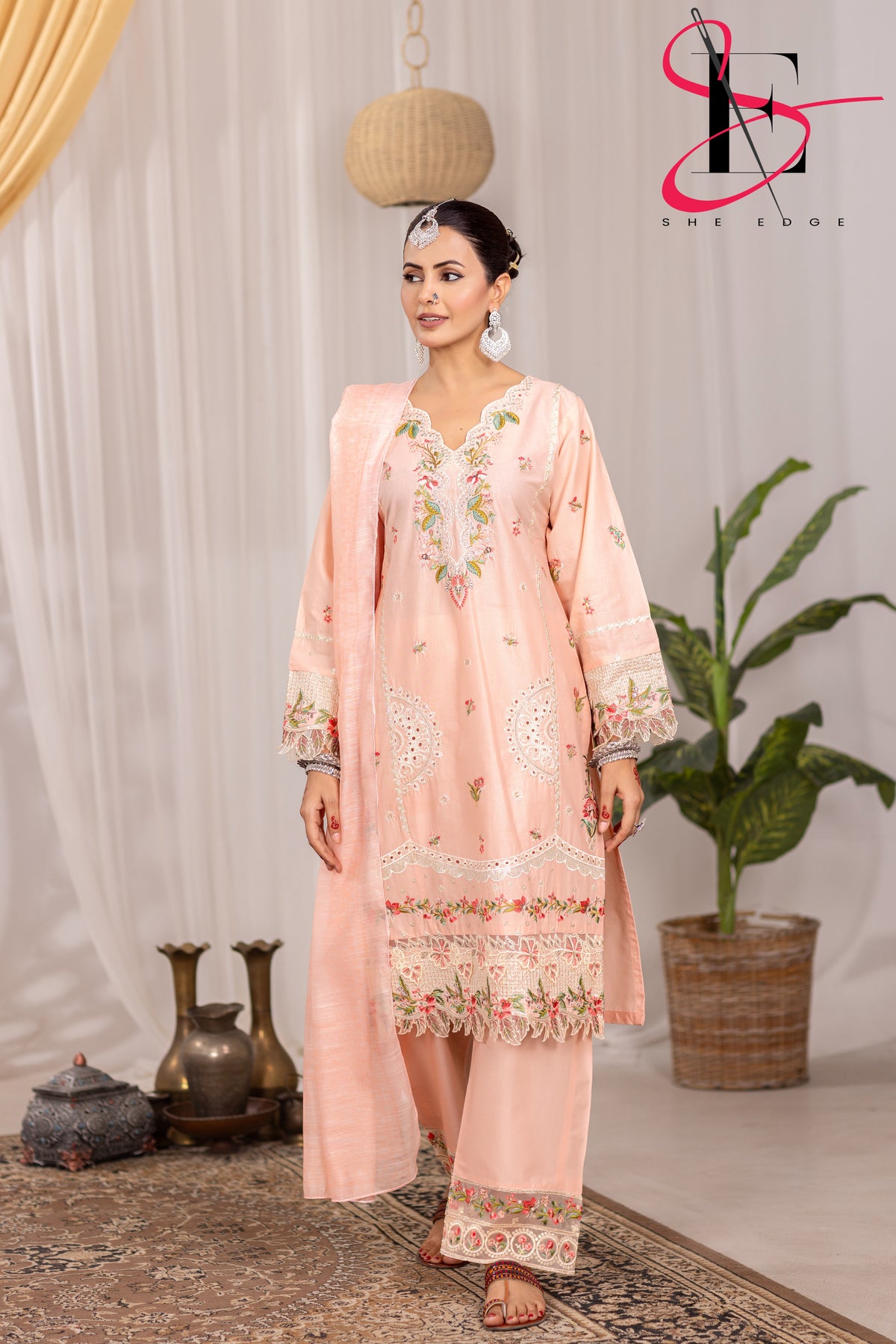 Three Piece Stitched Embroidered Suit - Summers 2025