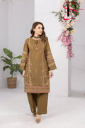 Two Piece Stitched Embroidered Casual Suit - Summers 2025