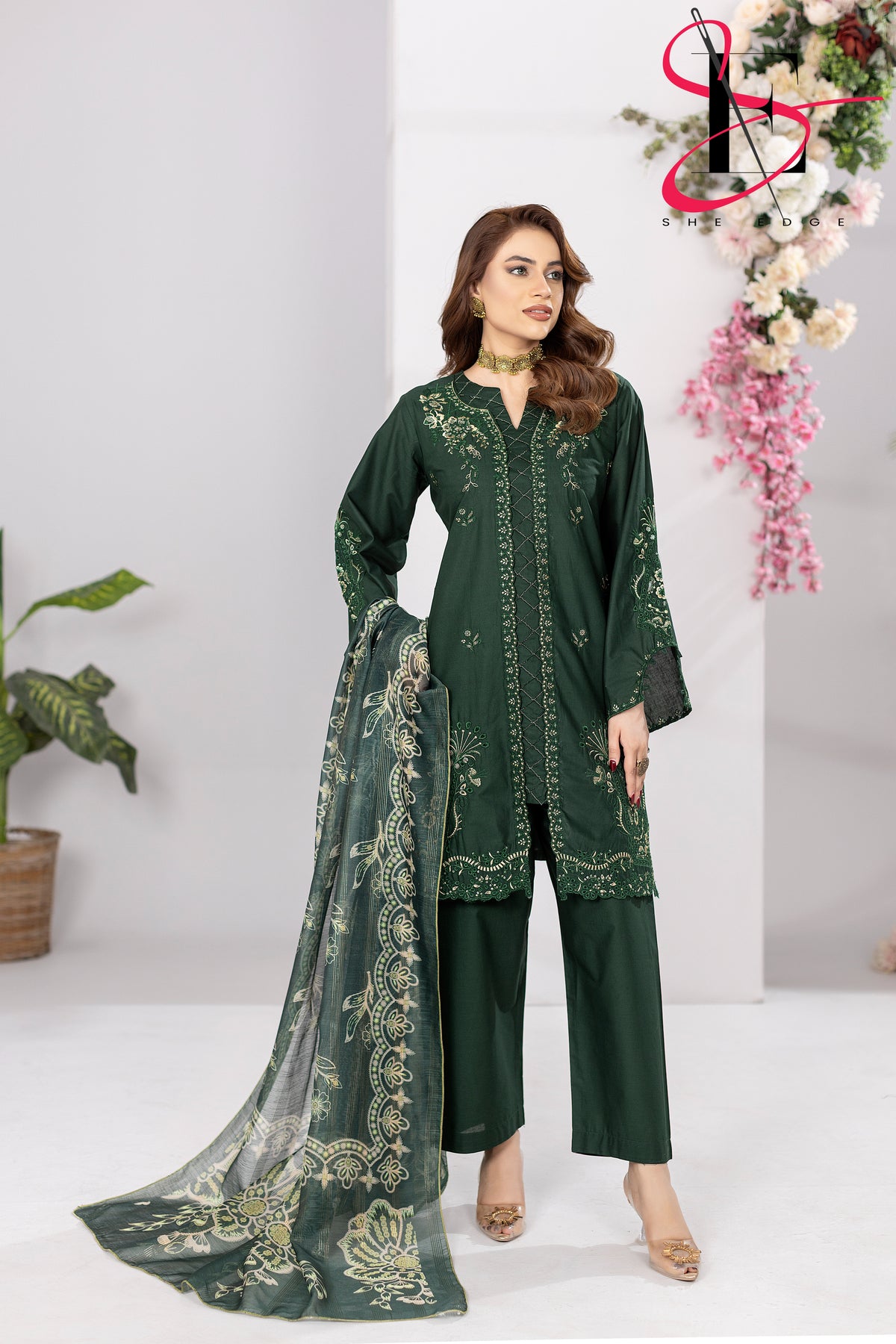 Three Piece Stitched Embroidered Suit - Summers 2025