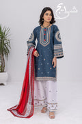Three Piece Stitched Embroidered Suit Festive Collection - Summers 2026