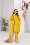 Three Piece Stitched Embroidered Suit - Summers 2025