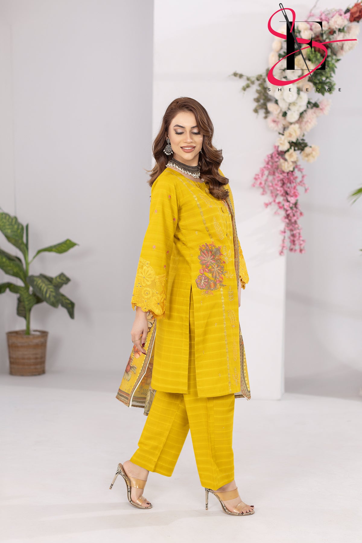 Three Piece Stitched Embroidered Suit - Summers 2025