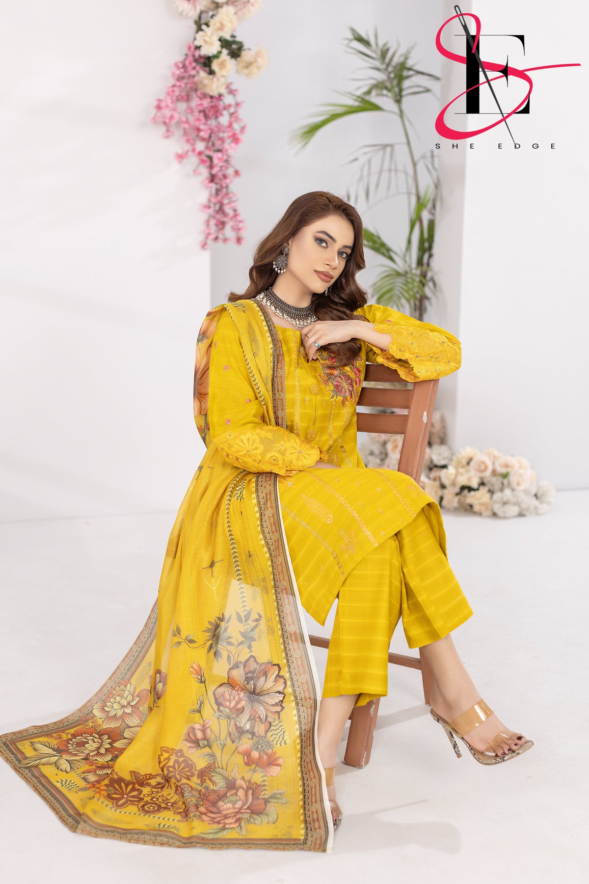 Three Piece Stitched Embroidered Suit - Summers 2025