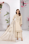 Three Piece Stitched Embroidered Suit - Summers 2025