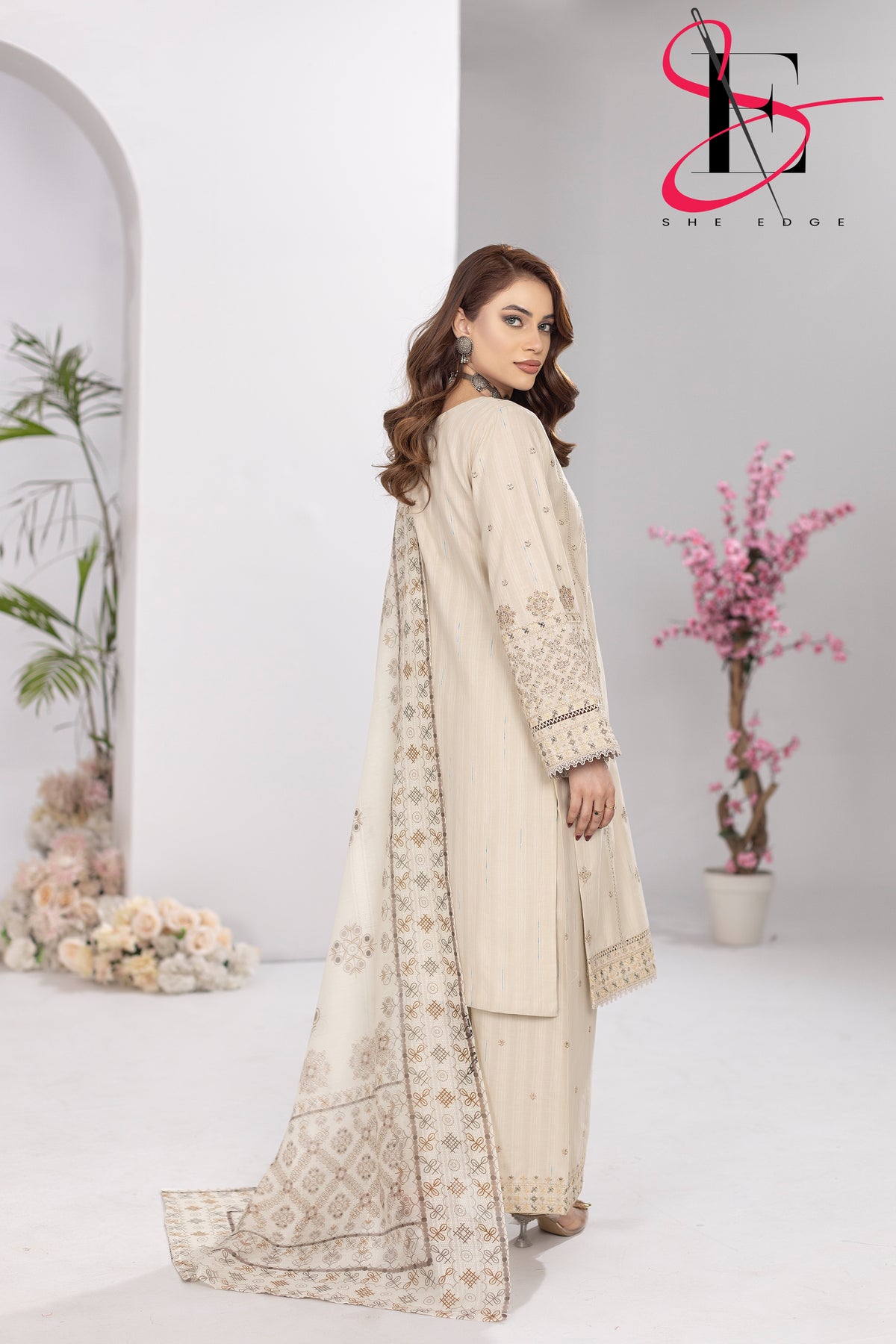 Three Piece Stitched Embroidered Suit - Summers 2025