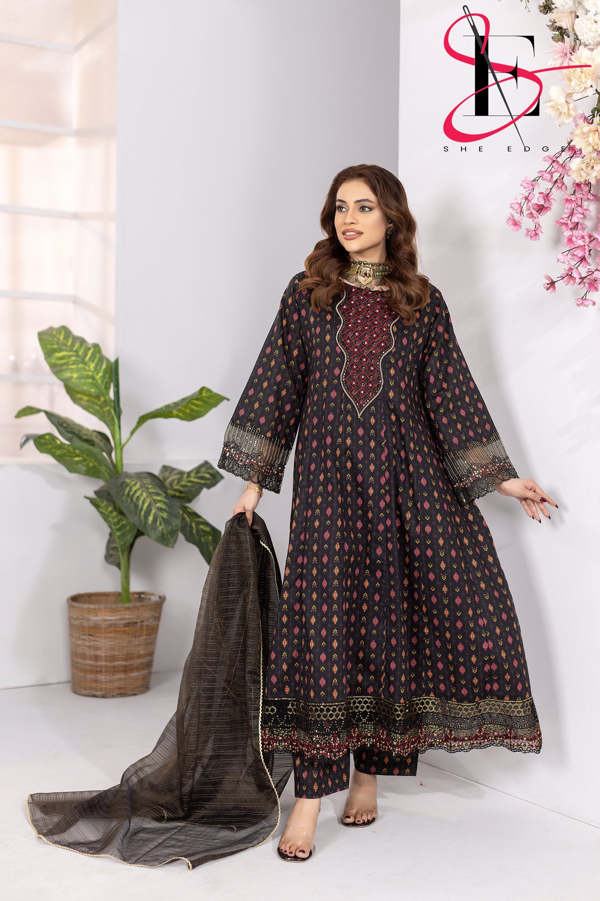 Three Piece Stitched Embroidered Suit - Summers 2025