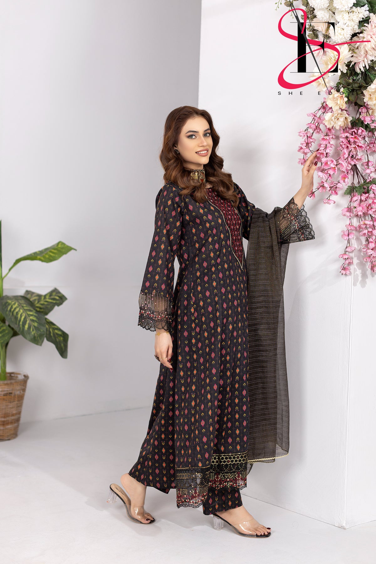 Three Piece Stitched Embroidered Suit - Summers 2025