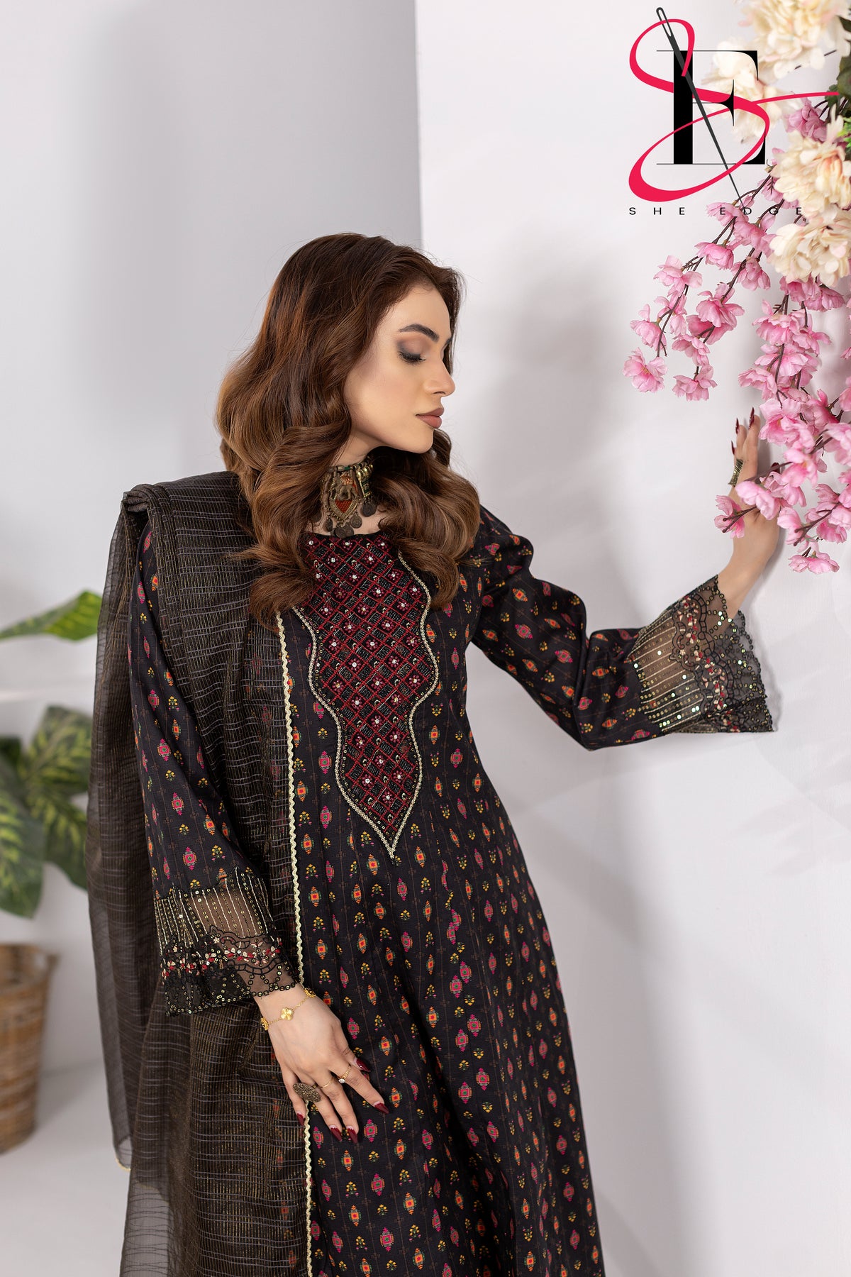 Three Piece Stitched Embroidered Suit - Summers 2025