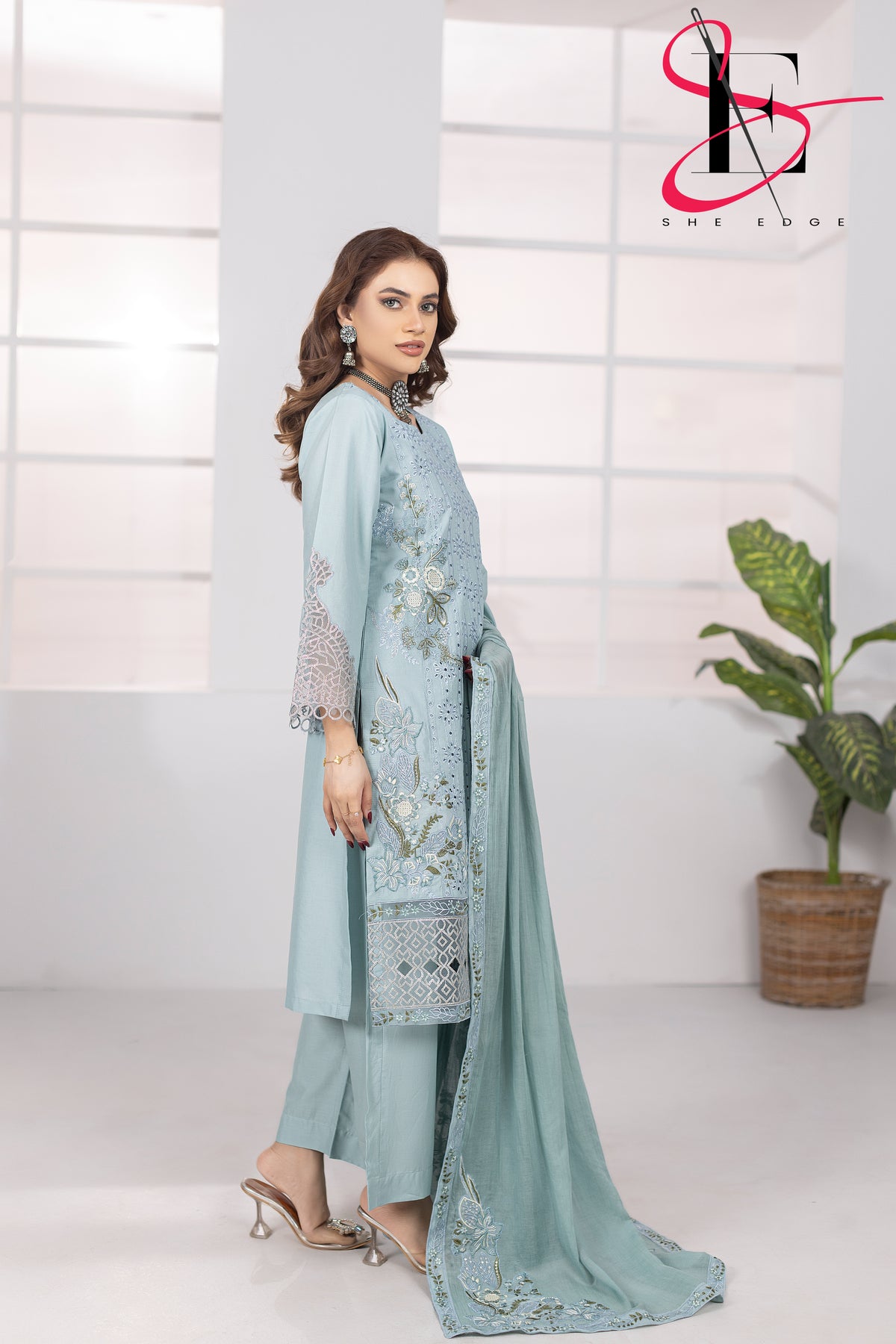 Three Piece Stitched Embroidered Suit - Summers 2025