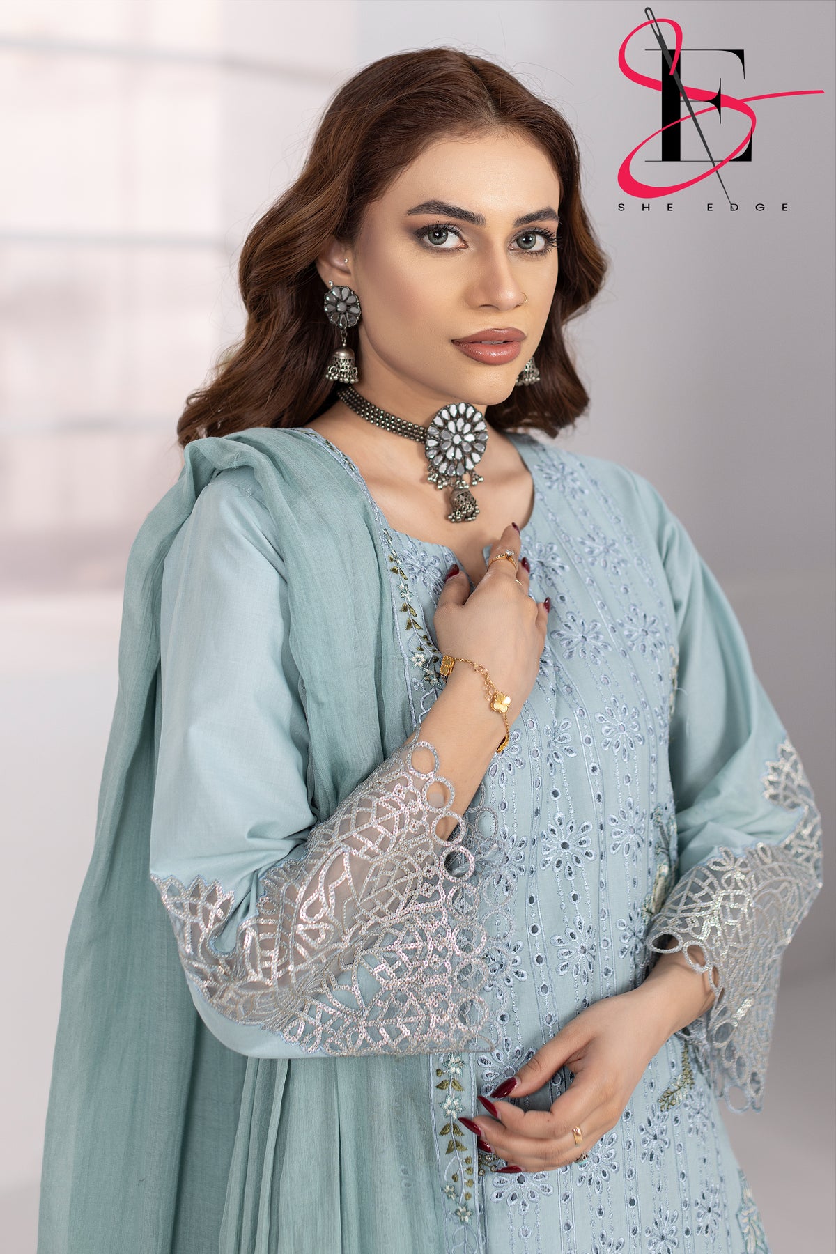 Three Piece Stitched Embroidered Suit - Summers 2025
