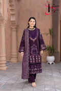 Three Piece Stitched Embroidered Suit - Winters 2025