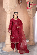 Three Piece Stitched Embroidered Suit - Winters 2025