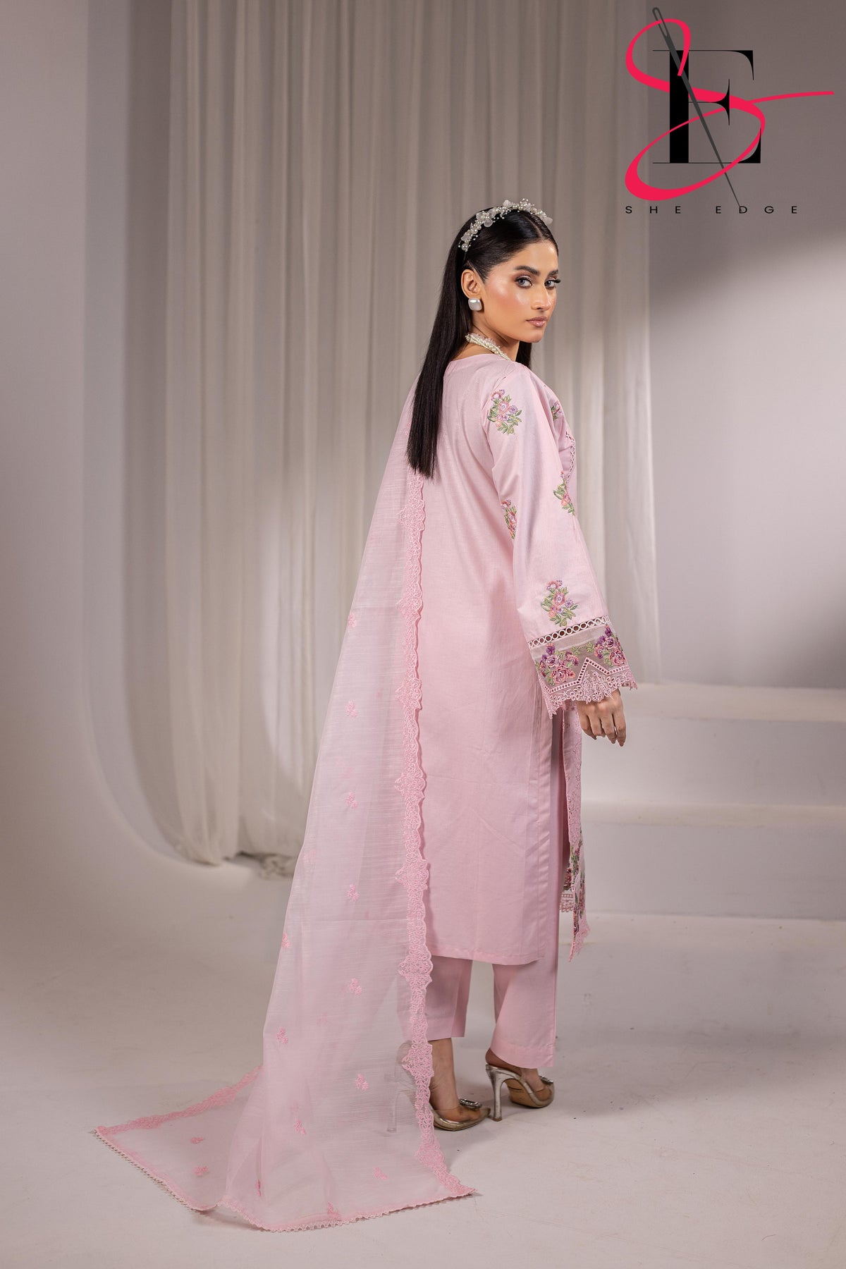 Three Piece Stitched Embroidered Suit - Winters 2025