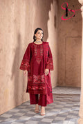 Three Piece Stitched Embroidered Suit - Winters 2025