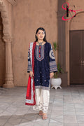Three Piece Stitched Embroidered Suit - Winters 2025