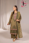 Three Piece Stitched Embroidered Suit - Winters 2025