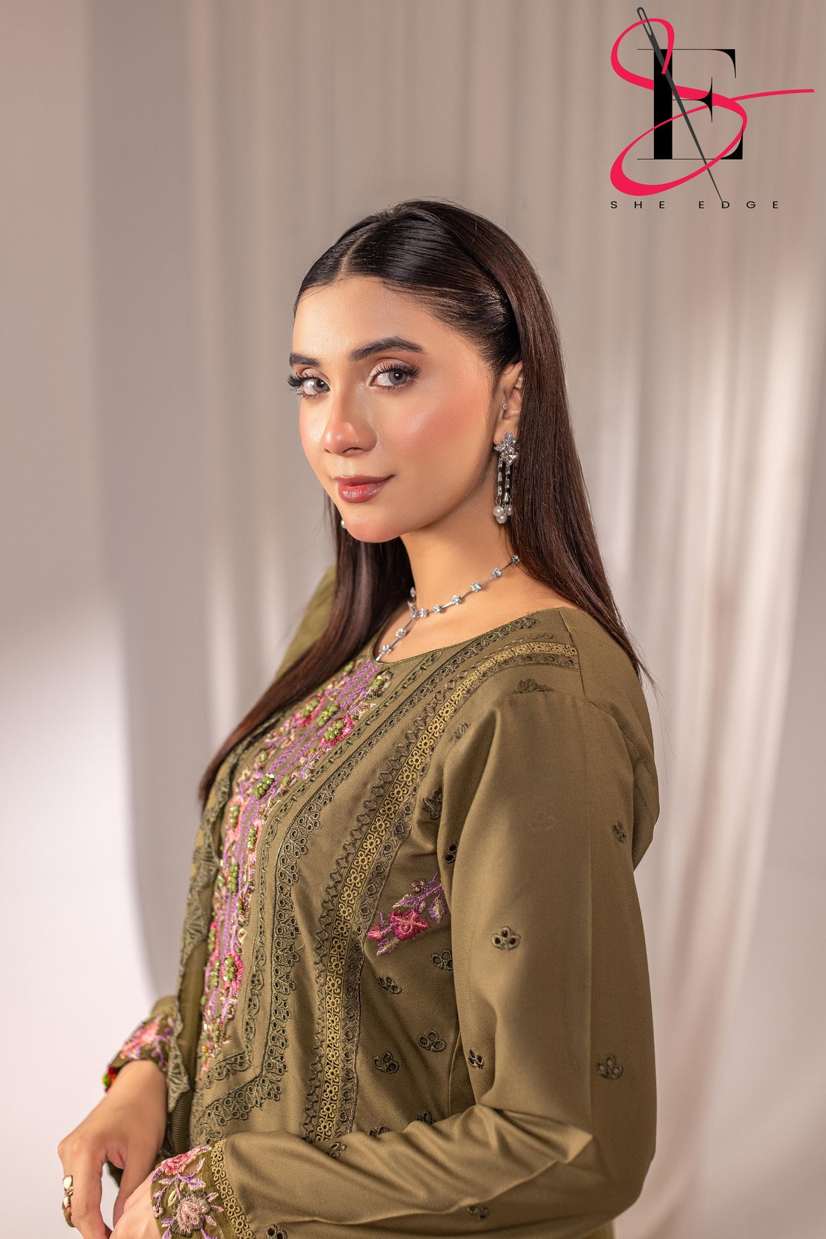 Three Piece Stitched Embroidered Suit - Winters 2025