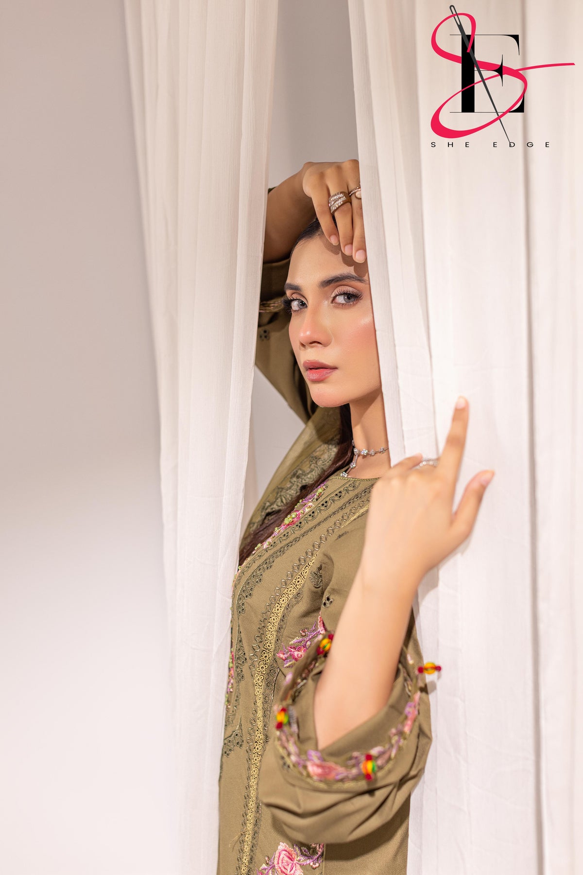 Three Piece Stitched Embroidered Suit - Winters 2025