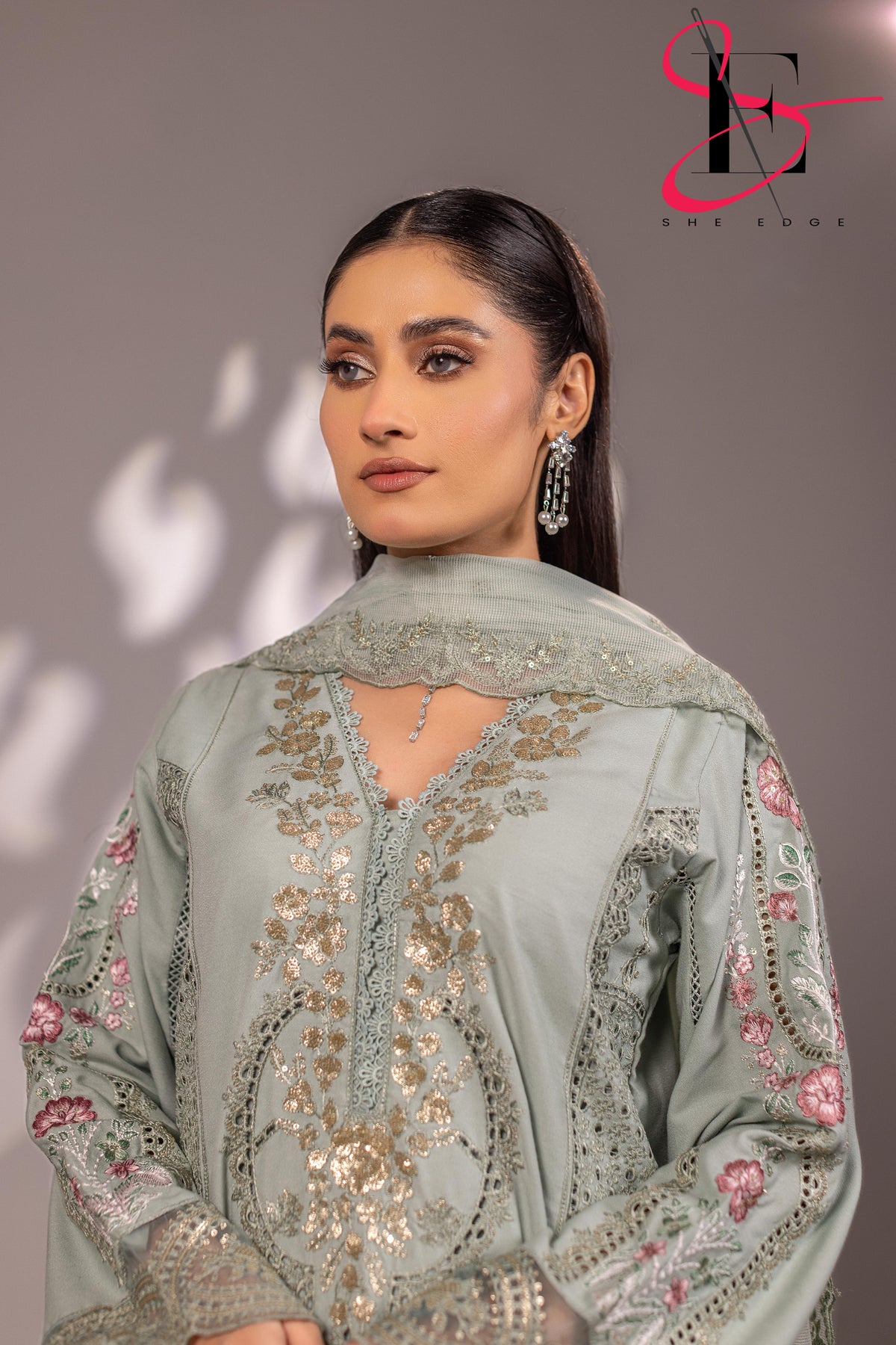 Three Piece Stitched Embroidered Suit - Winters 2025