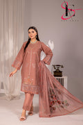 Three Piece Stitched Embroidered Suit - Winters 2025