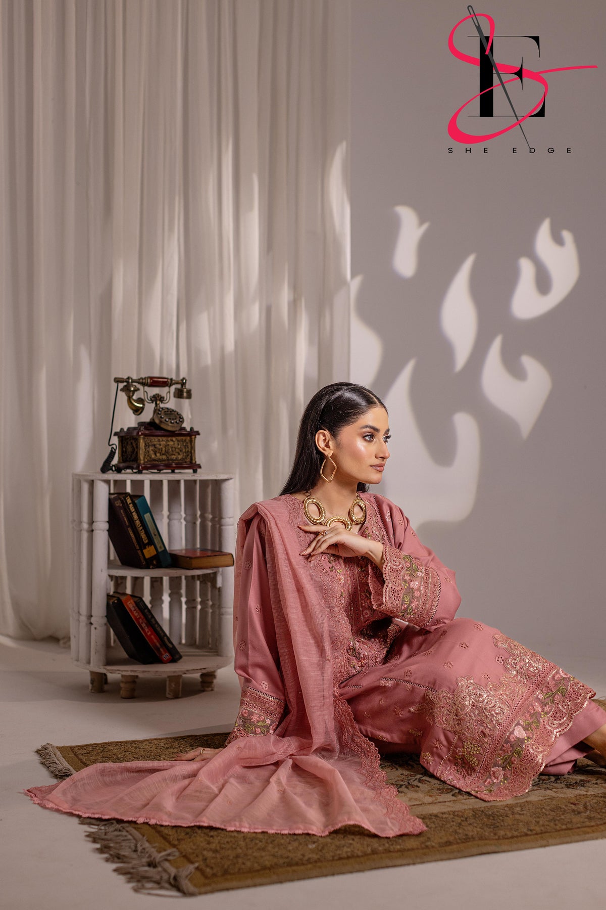 Three Piece Stitched Embroidered Suit - Winters 2025