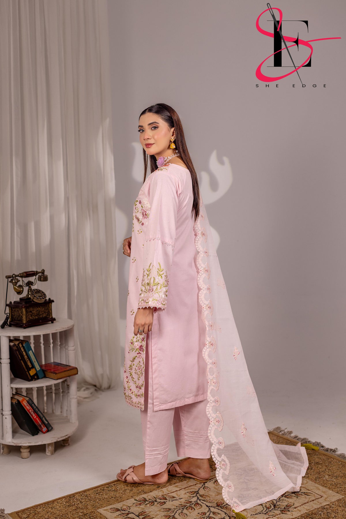 Three Piece Stitched Embroidered Suit - Winters 2025