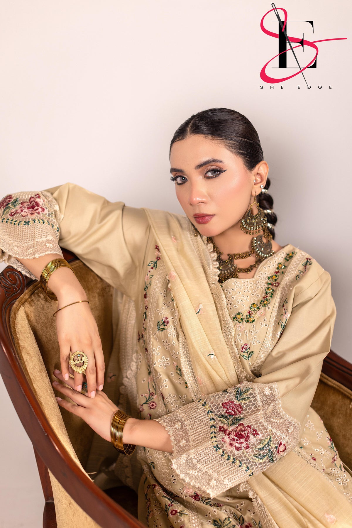 Three Piece Stitched Embroidered Suit - Winters 2025