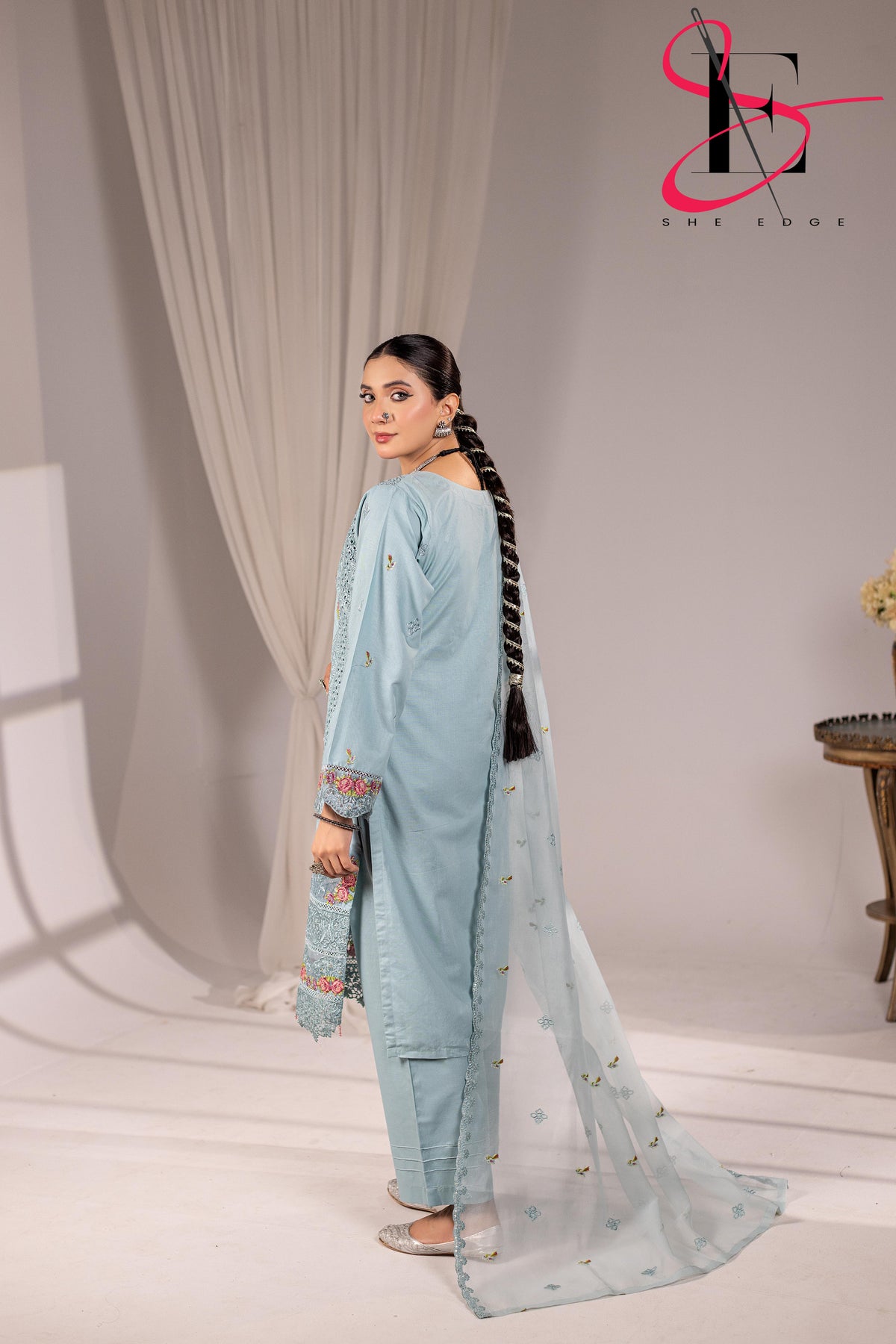 Three Piece Stitched Embroidered Suit - Winters 2025