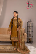Three Piece Stitched Embroidered Suit - Winters 2025