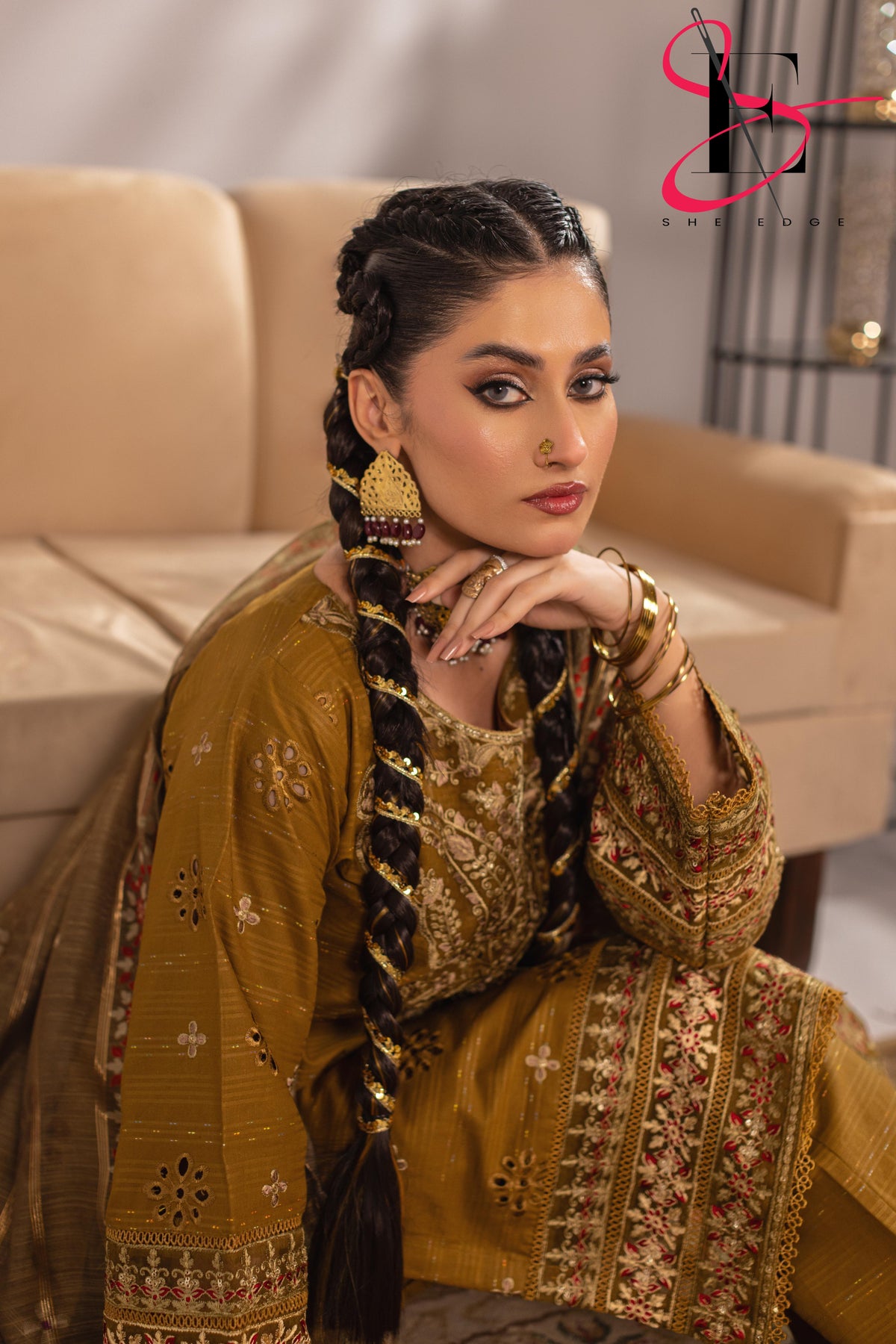 Three Piece Stitched Embroidered Suit - Winters 2025