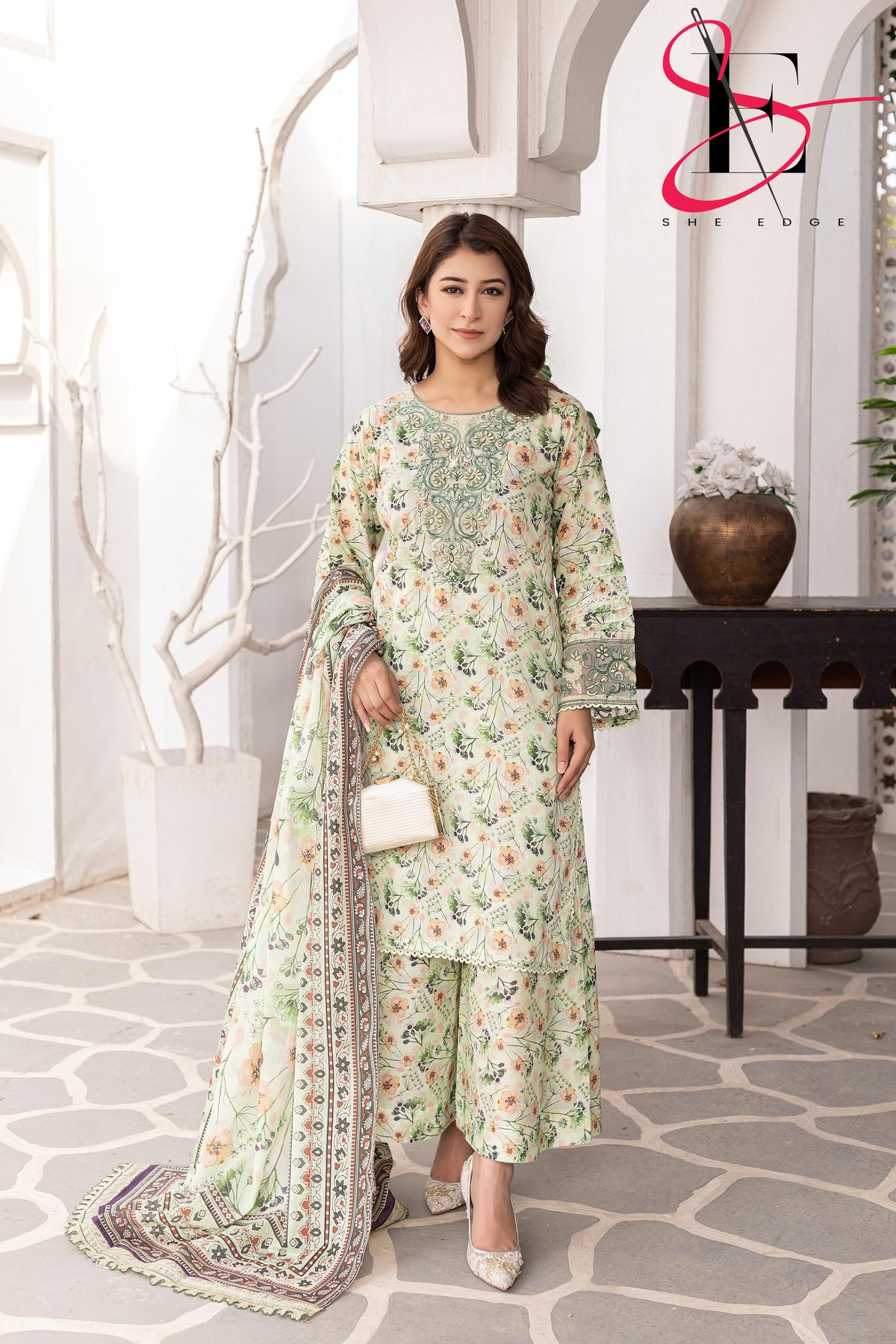 Three Piece Stitched Embroidered Suit - Summers 2025