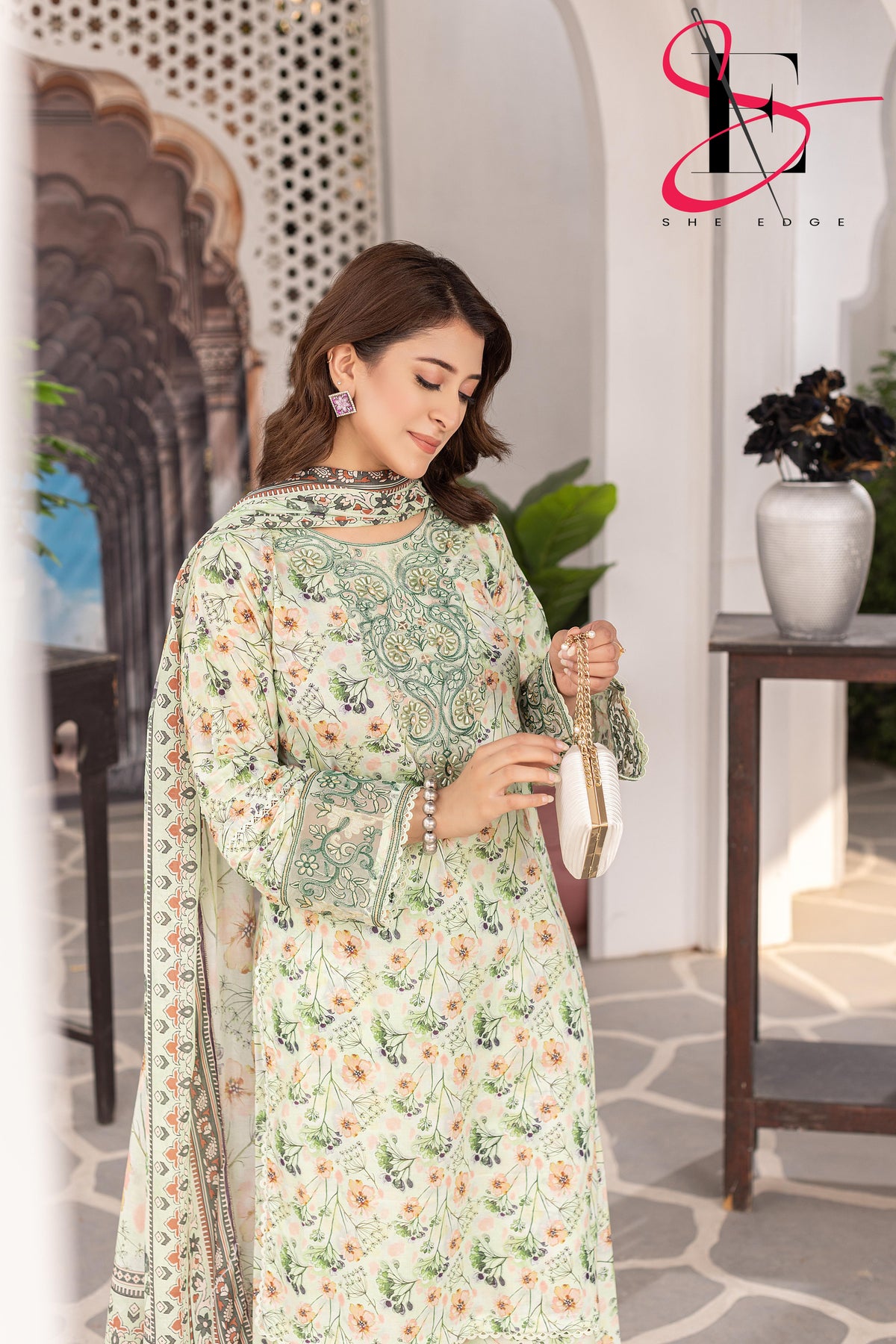 Three Piece Stitched Embroidered Suit - Summers 2025