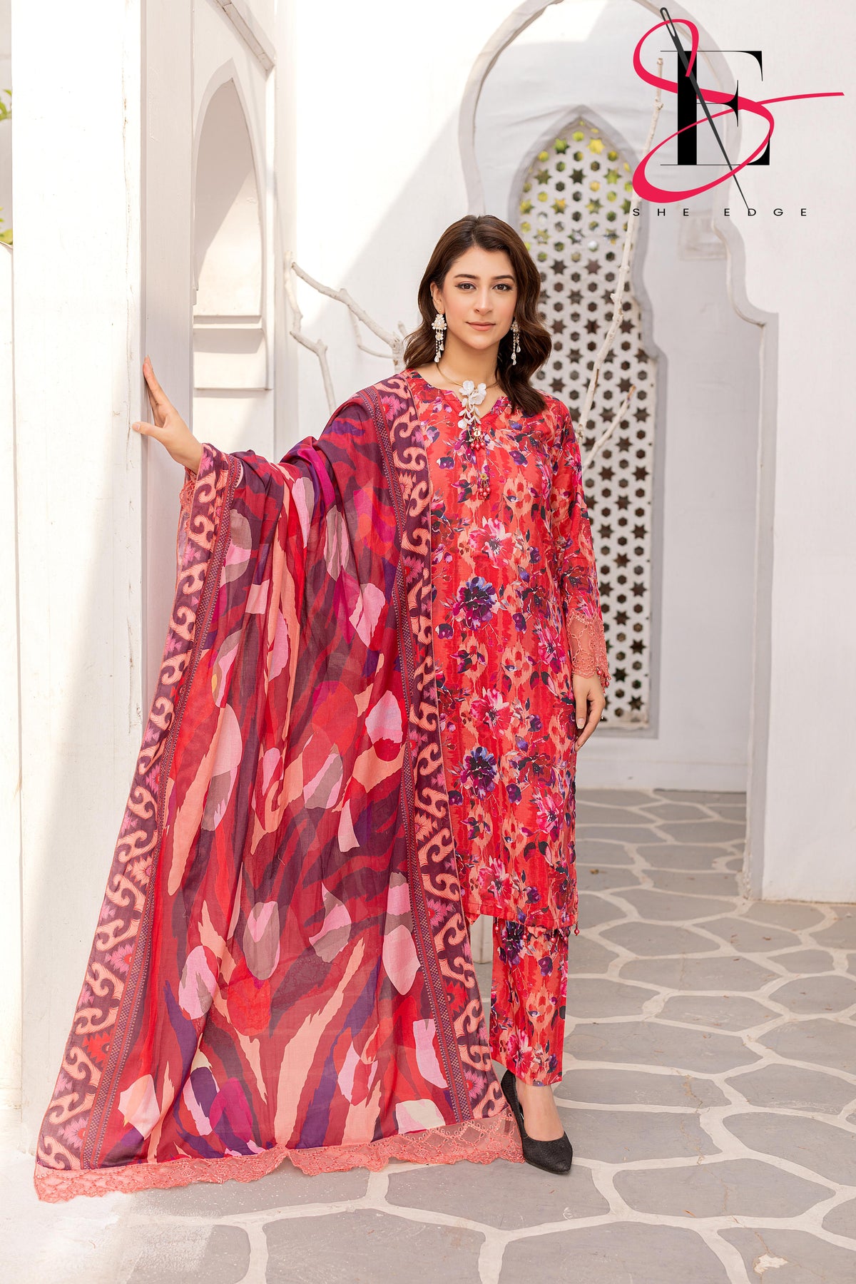 Three Piece Stitched Embroidered Suit - Summers 2025