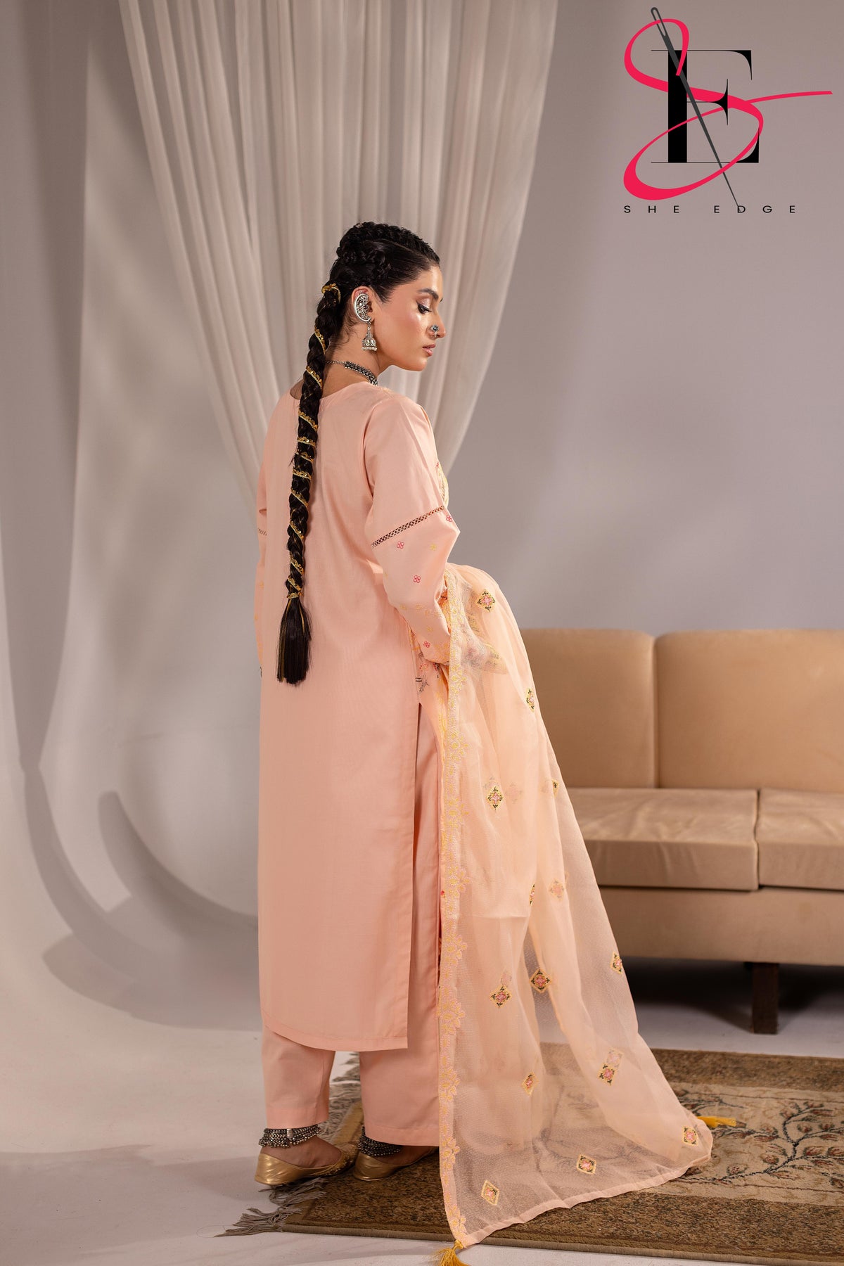 Three Piece Stitched Embroidered Suit - Winters 2025