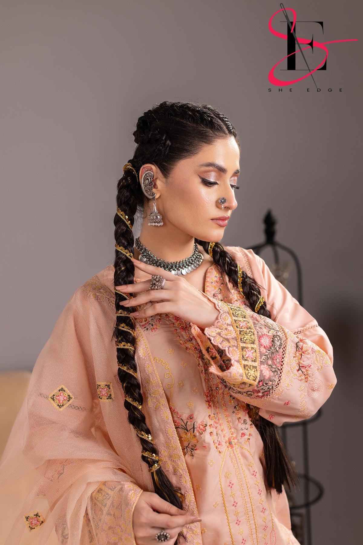 Three Piece Stitched Embroidered Suit - Winters 2025