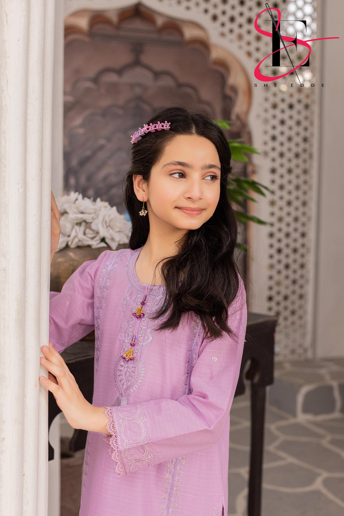 Two Piece kids Stitched Embroidered Suit - Summers 2025