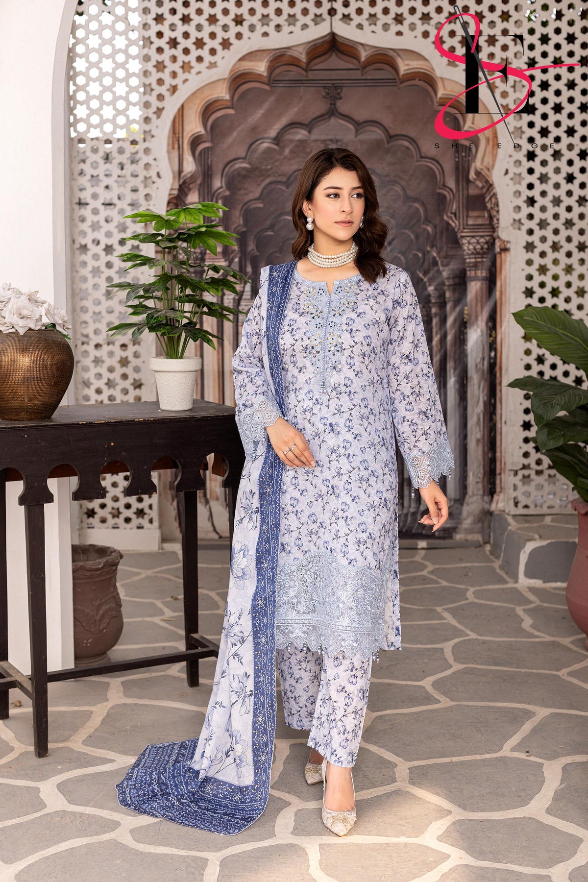 Three Piece Stitched Embroidered Suit - Summers 2025