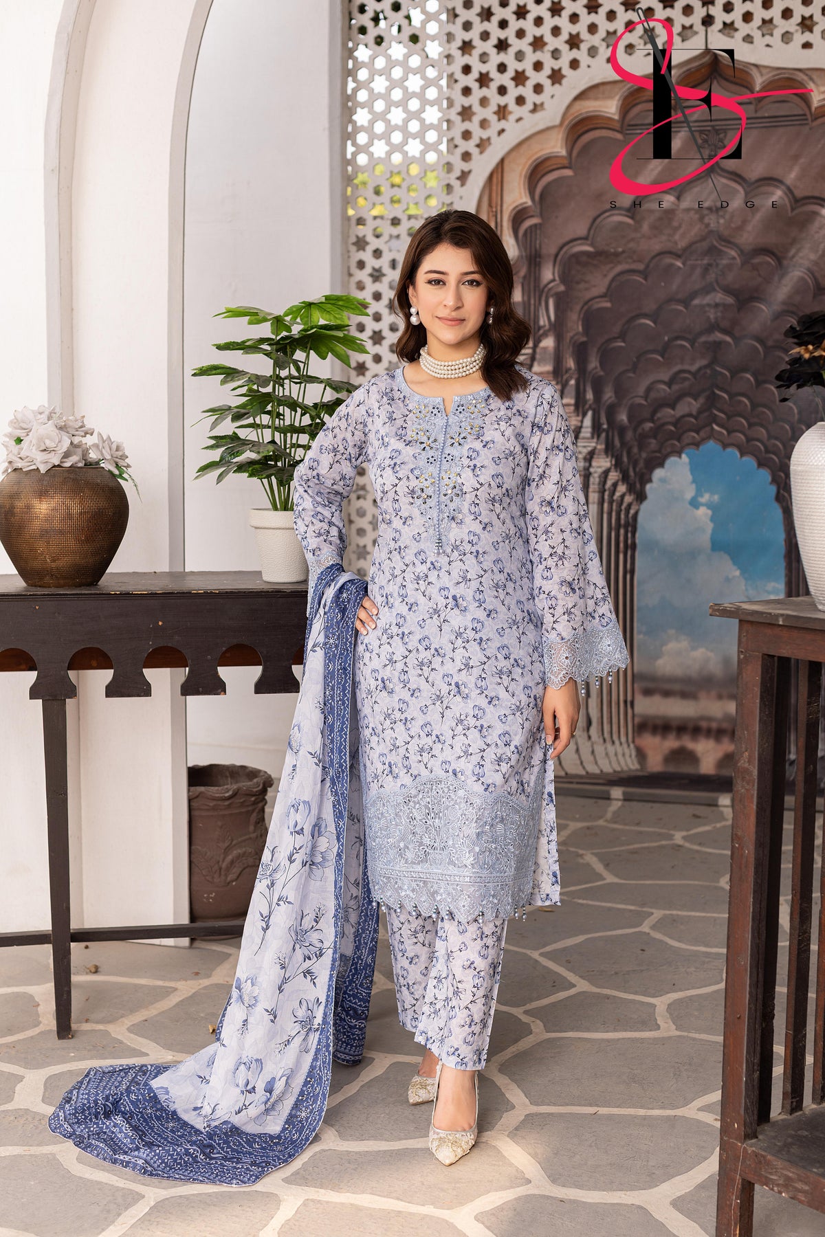 Three Piece Stitched Embroidered Suit - Summers 2025
