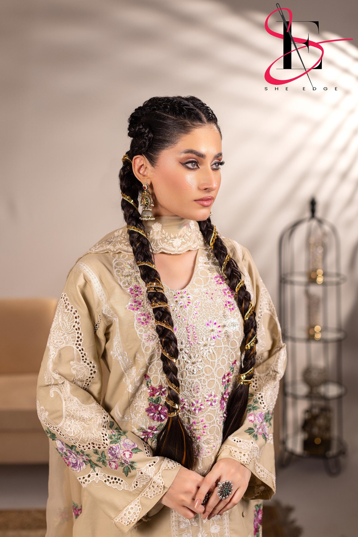 Three Piece Stitched Embroidered Suit - Winters 2025