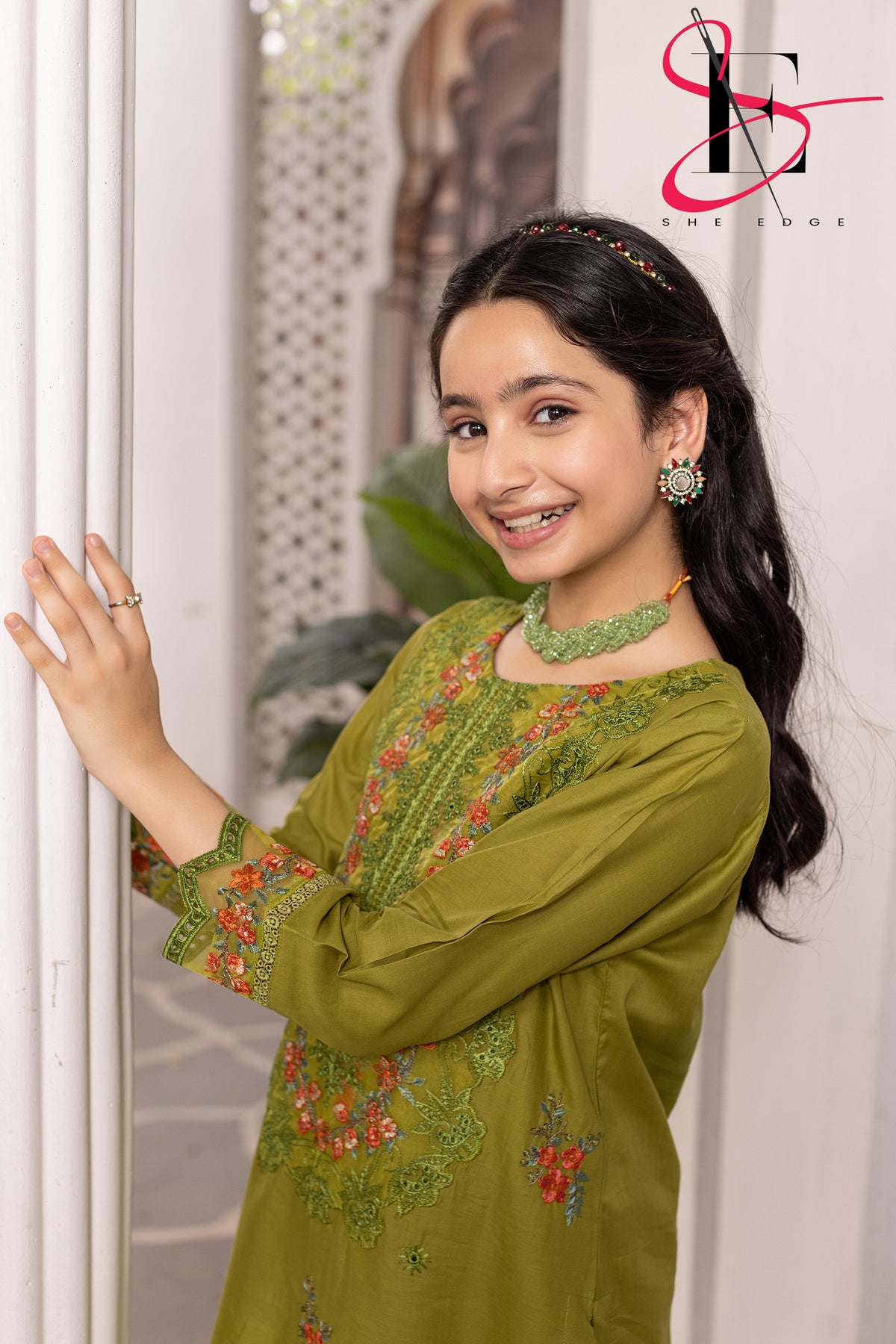 Two Piece kids Stitched Embroidered Suit - Summers 2025