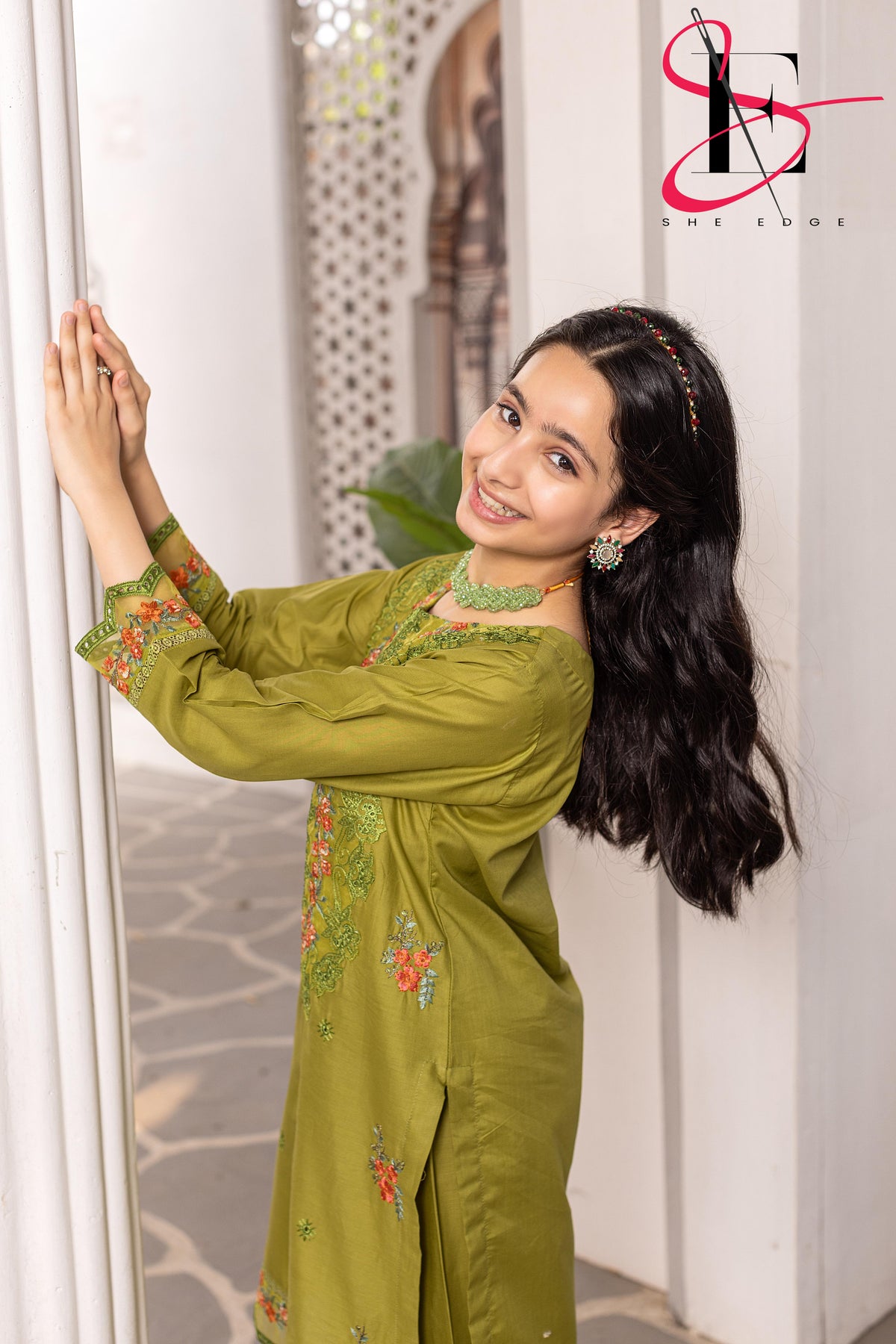 Two Piece kids Stitched Embroidered Suit - Summers 2025