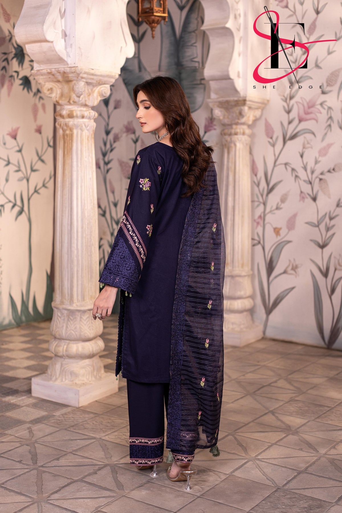 Three Piece Stitched Embroidered Suit - Winters 2025