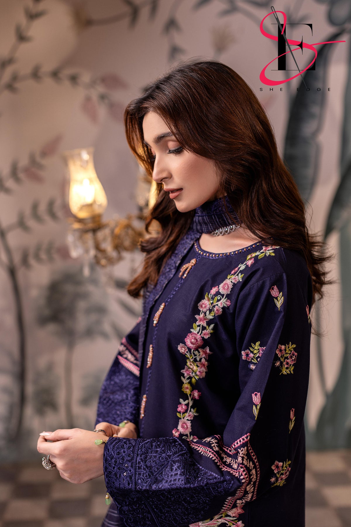 Three Piece Stitched Embroidered Suit - Winters 2025