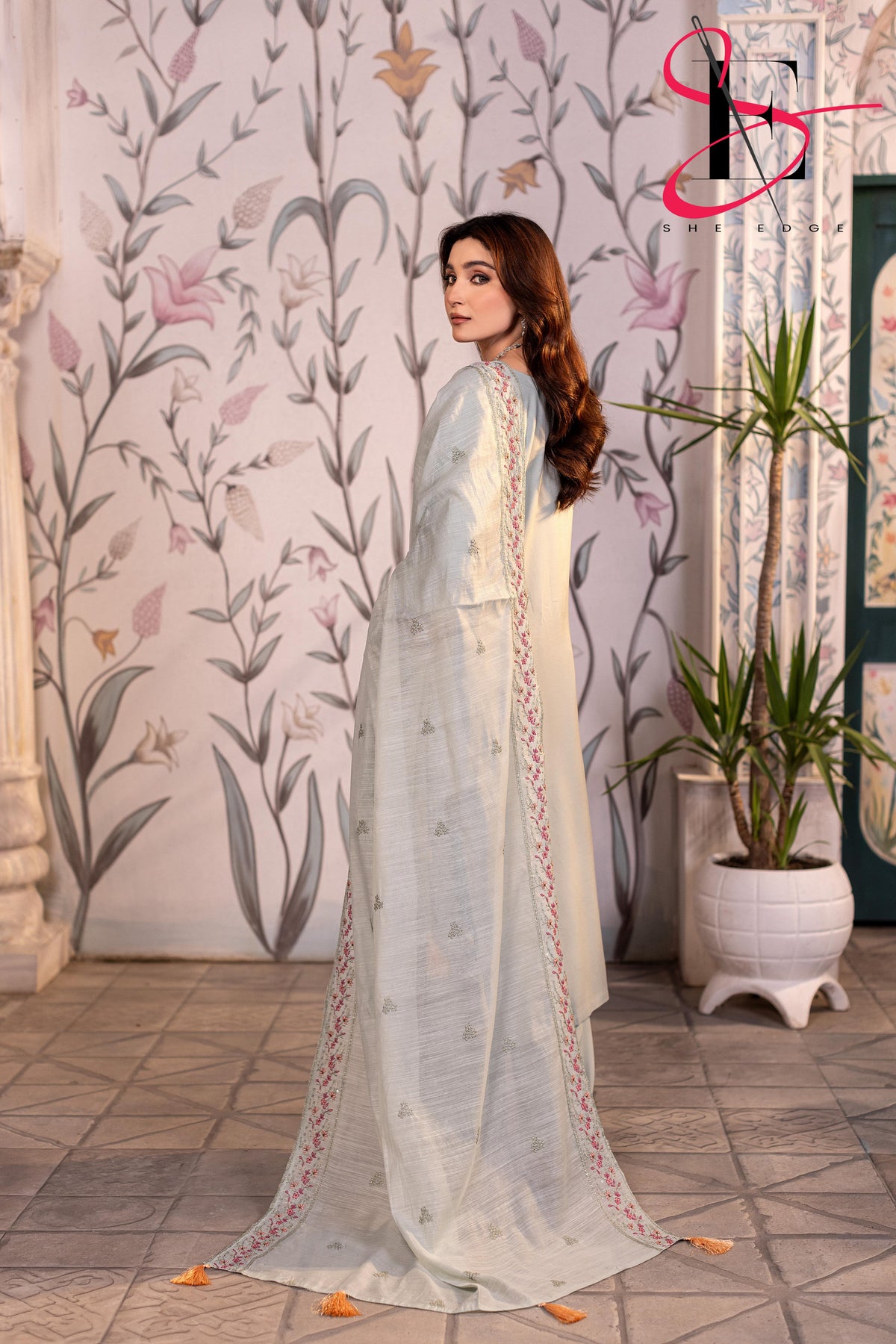 Three Piece Stitched Embroidered Suit - Winters 2025 (Copy) (Copy)
