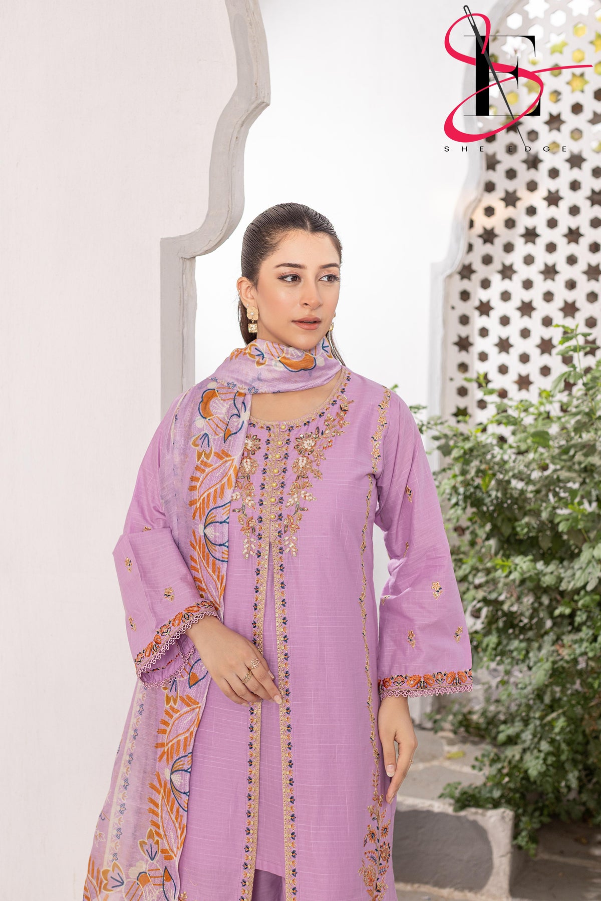 Three Piece Stitched Embroidered Suit - Summers 2025