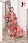 Three Piece Stitched Embroidered Suit - Summers 2025
