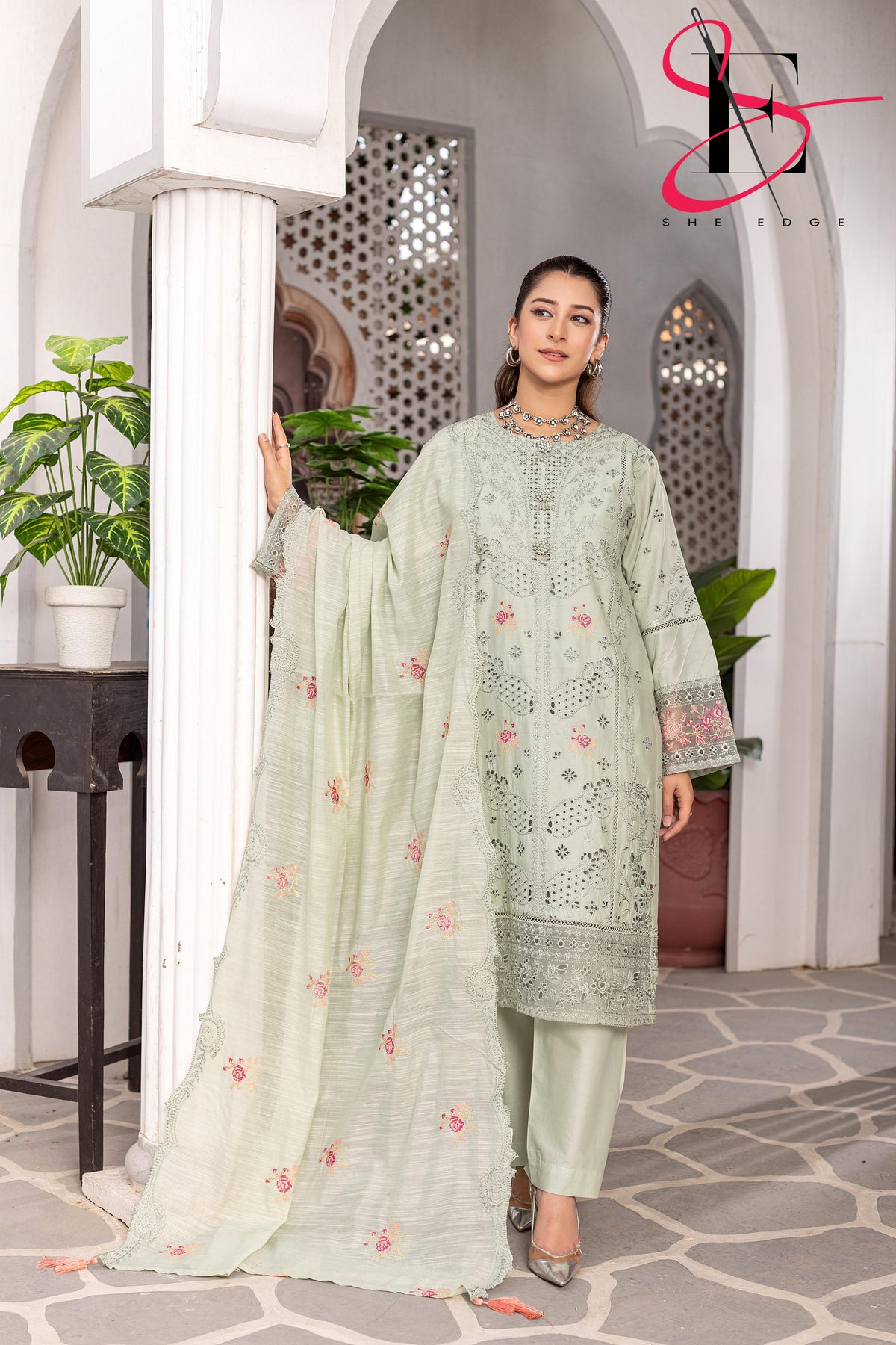 Three Piece Stitched Embroidered Suit - Summers 2025